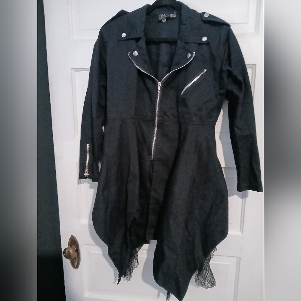 Vtg Y2K Dead Threads Skirted Coat